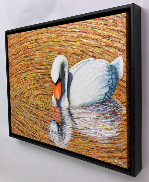 Autumn Swan Original Painting