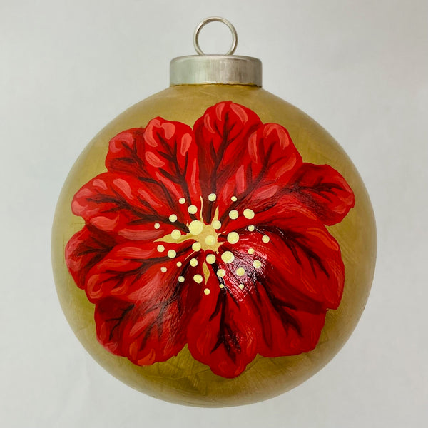 Poinsettia Ornament