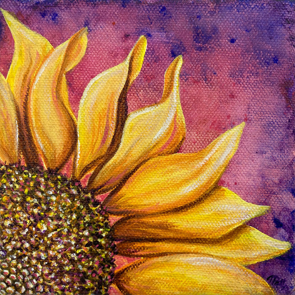 Summertime Sunflower Mini Painting