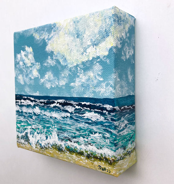 Blue Waves Mini Painting