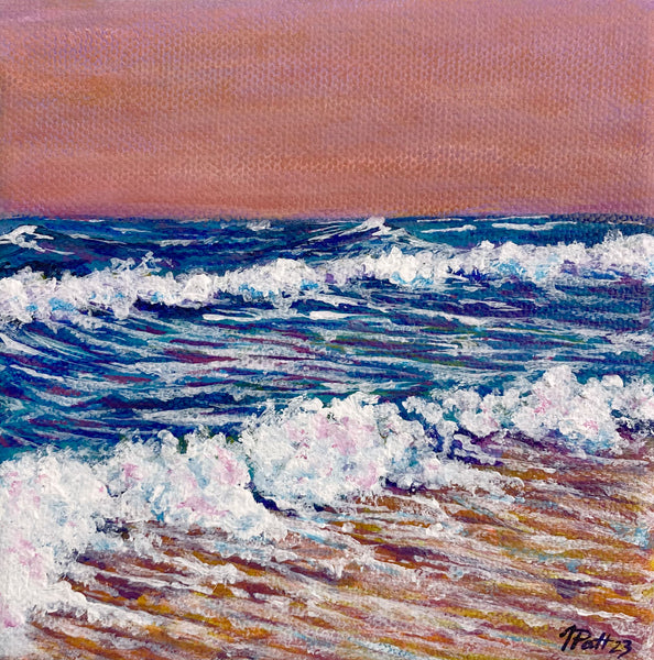 Evening Waves Mini Painting