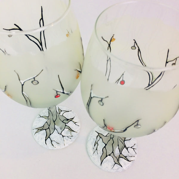 Jeweled Christmas Trees Wine Glass ON SALE!