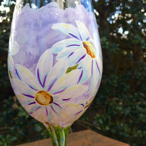 Daisy Bouquet Wine Glass