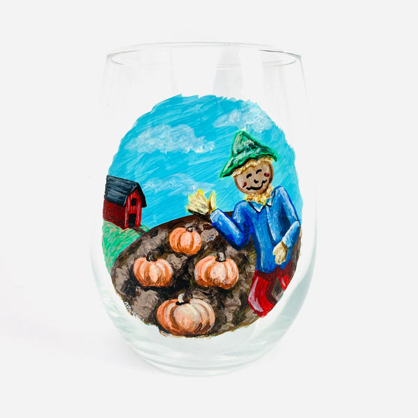 Scarecrow Stemless Glass