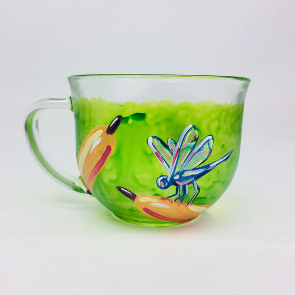 Dragonfly Glass Mug