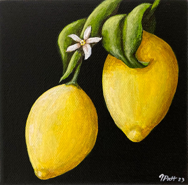 Lemons Mini Painting
