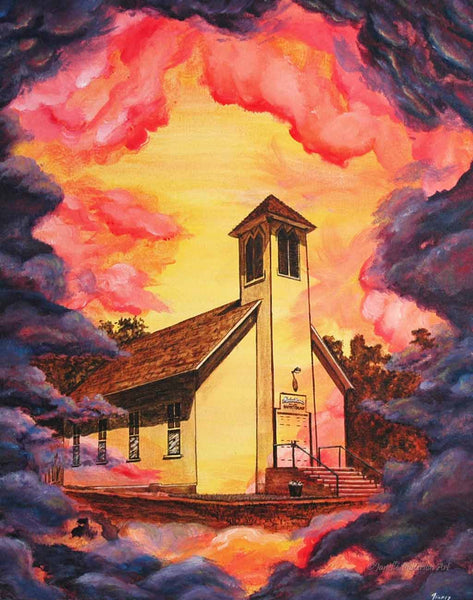 Mission Home Original Painting and Prints - Janelle Patterson Art