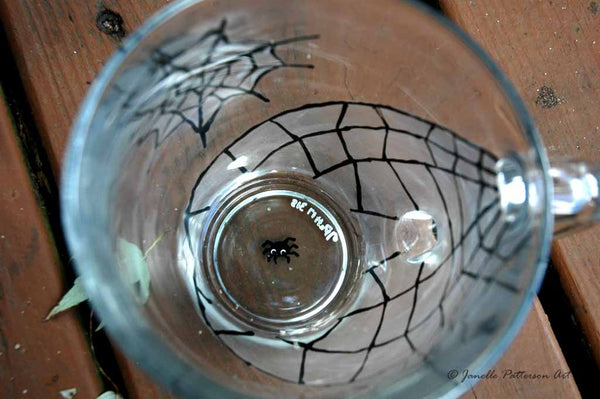 Spider Glass Mug - Janelle Patterson Art