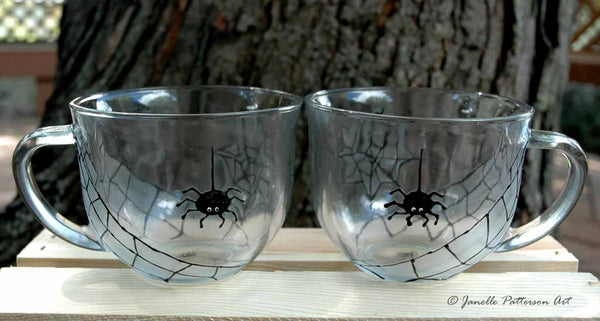 Spider Glass Mug - Janelle Patterson Art