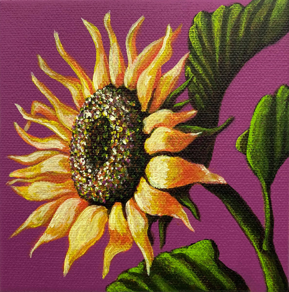 Summer Sunflower Mini Painting