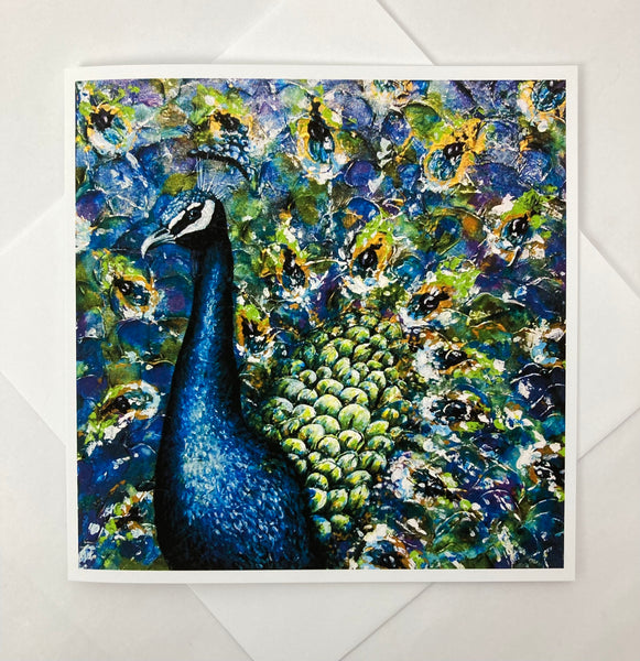 Peacock Card