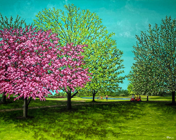 Custom Spring Landscape Original Painting