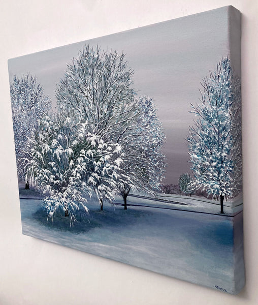 Custom Winter Landscape Original Painting