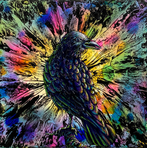 Caw 6" x 6" Print