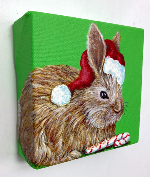 Christmas Bunny Mini Painting