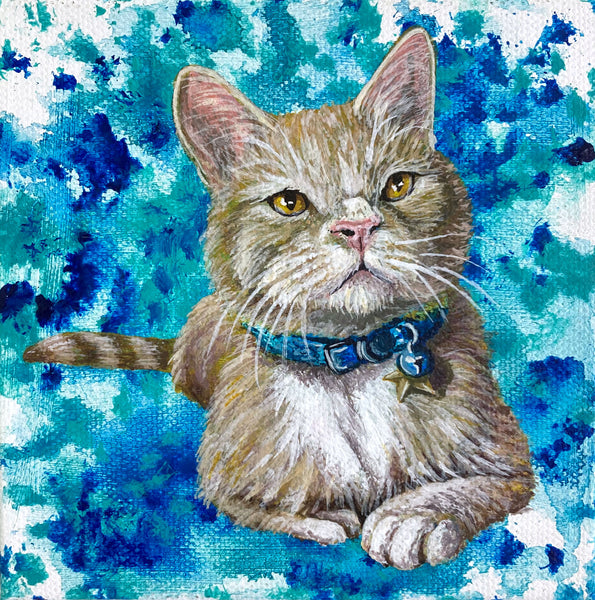 Custom Cat Portrait Mini Paintings