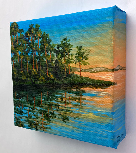 Evening Reflections Mini Painting