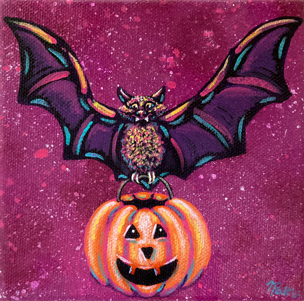Happy Batoween Mini Painting
