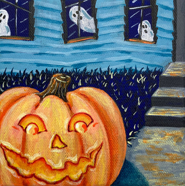 Happy Haunting Mini Painting