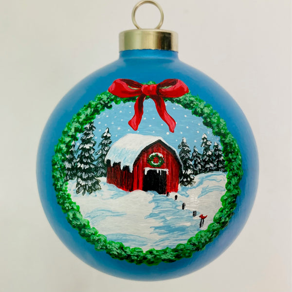 Winter Farm Ornament