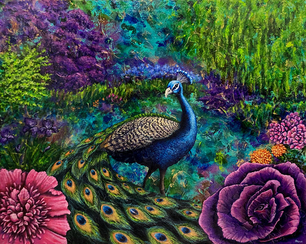 In the Garden Original Painting