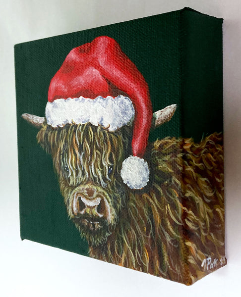 Moo-y Christmas Mini Painting