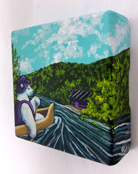 Purple Polar Paddle Mini Painting