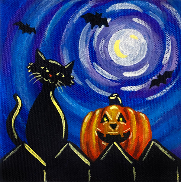 Spooky Smiles Mini Painting