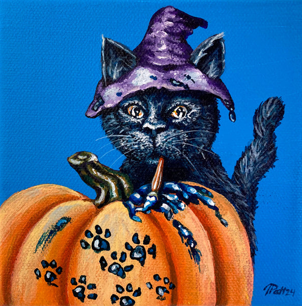 The Crafty Kitten 6" x 6" Print