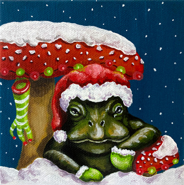 Toadally Festive Mini Painting