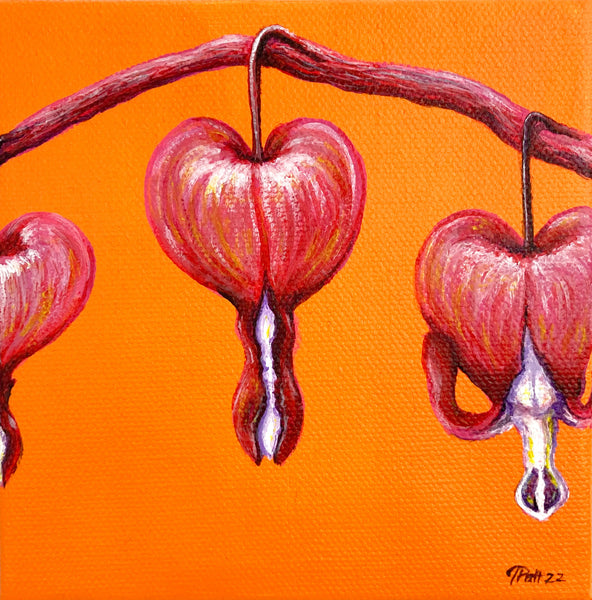 Bleeding Hearts Mini Painting