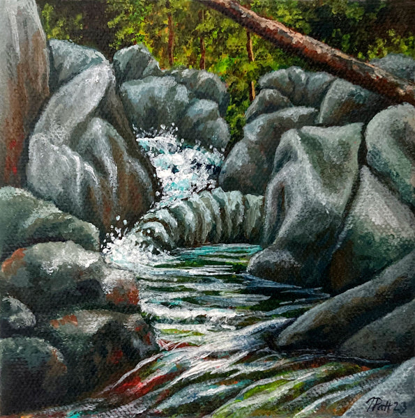 Cool Waters Mini Painting