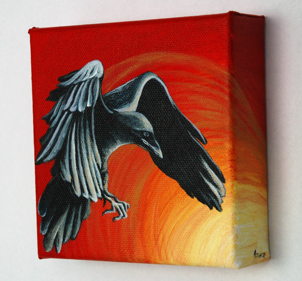 Crow Mini Painting