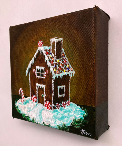 Gingerbread House Mini Painting