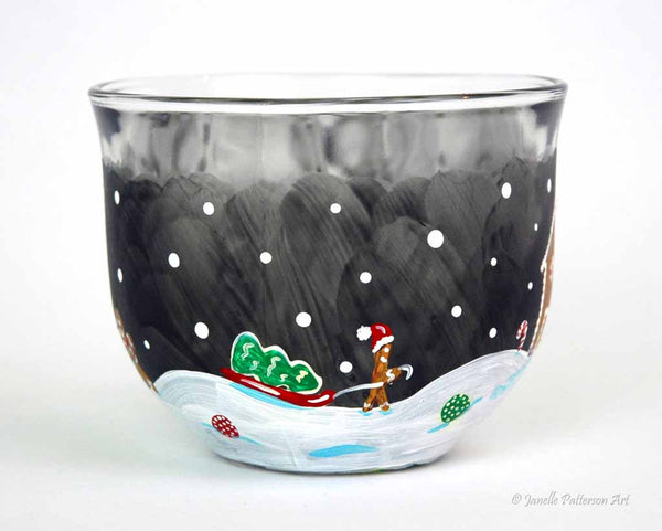 Gingerbread Glass Mug - Janelle Patterson Art