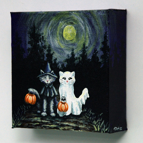 Happy Meowloween Mini Painting
