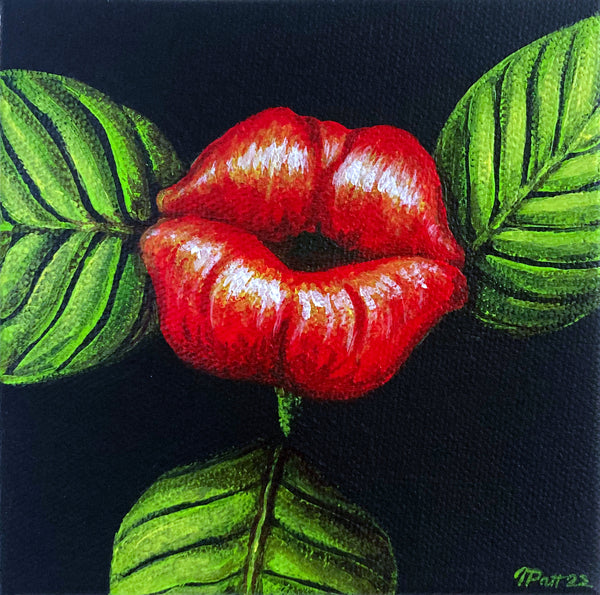 Hot Lips Mini Painting