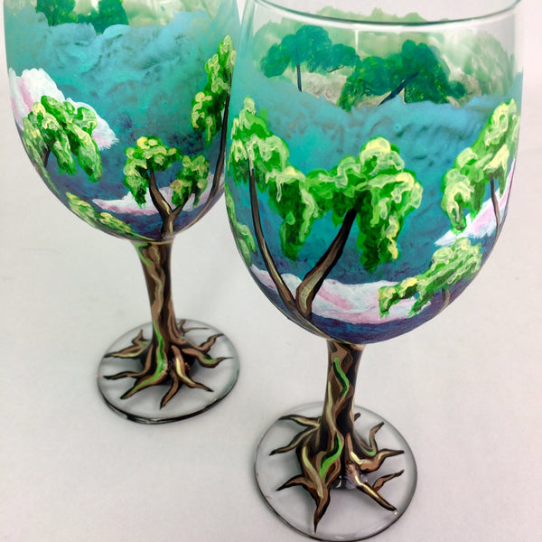 Fantasy Trees Wine Glass