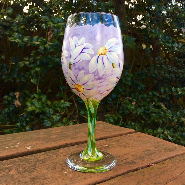 Daisy Bouquet Wine Glass