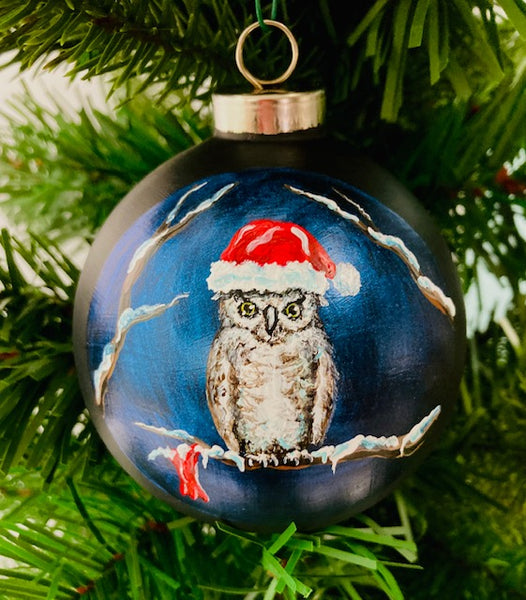 Owl Be Home for Christmas Ornament