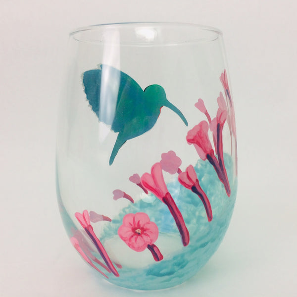 Hummingbird Stemless Glass