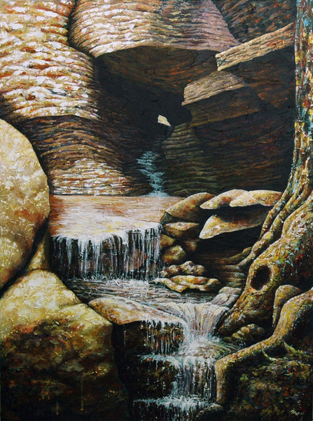 Impressions of Eden Falls Original Painting