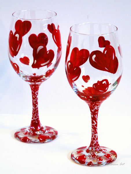 Love-A-Bubble Wine Glass - Janelle Patterson Art