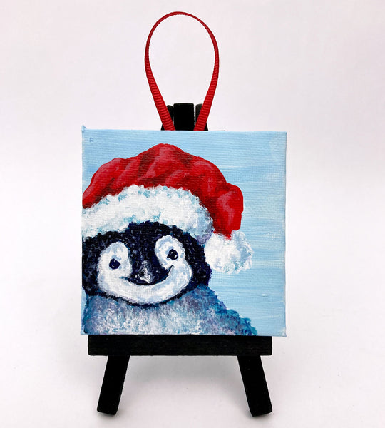 Penguin Canvas Ornament