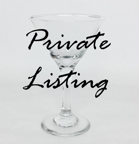 Private Listing Martini Glass