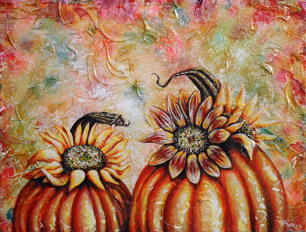 Pumpkin Pair Original Painting