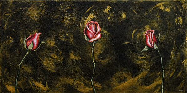 Rosebuds Original Painting