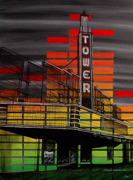 Tower Theater Original Painting and Prints - Janelle Patterson Art